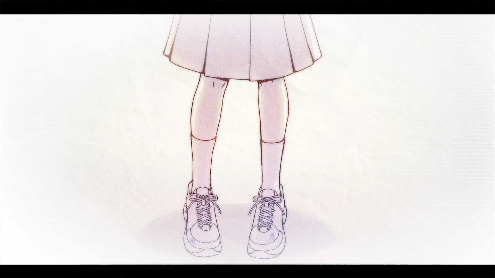 白球鞋的少女