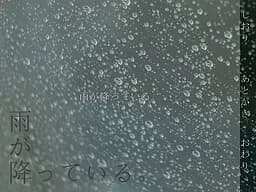 雨が降っている。