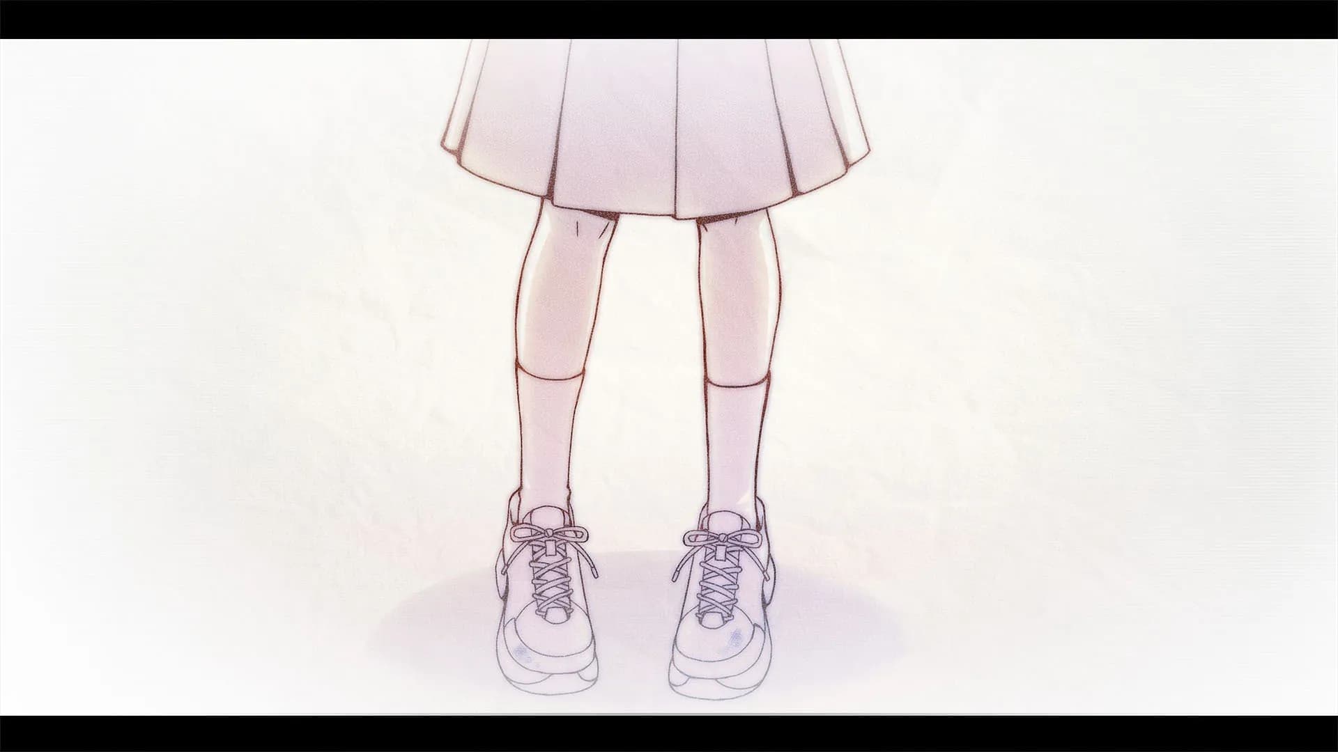 白球鞋的少女