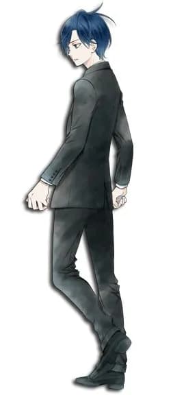 喪服の青年